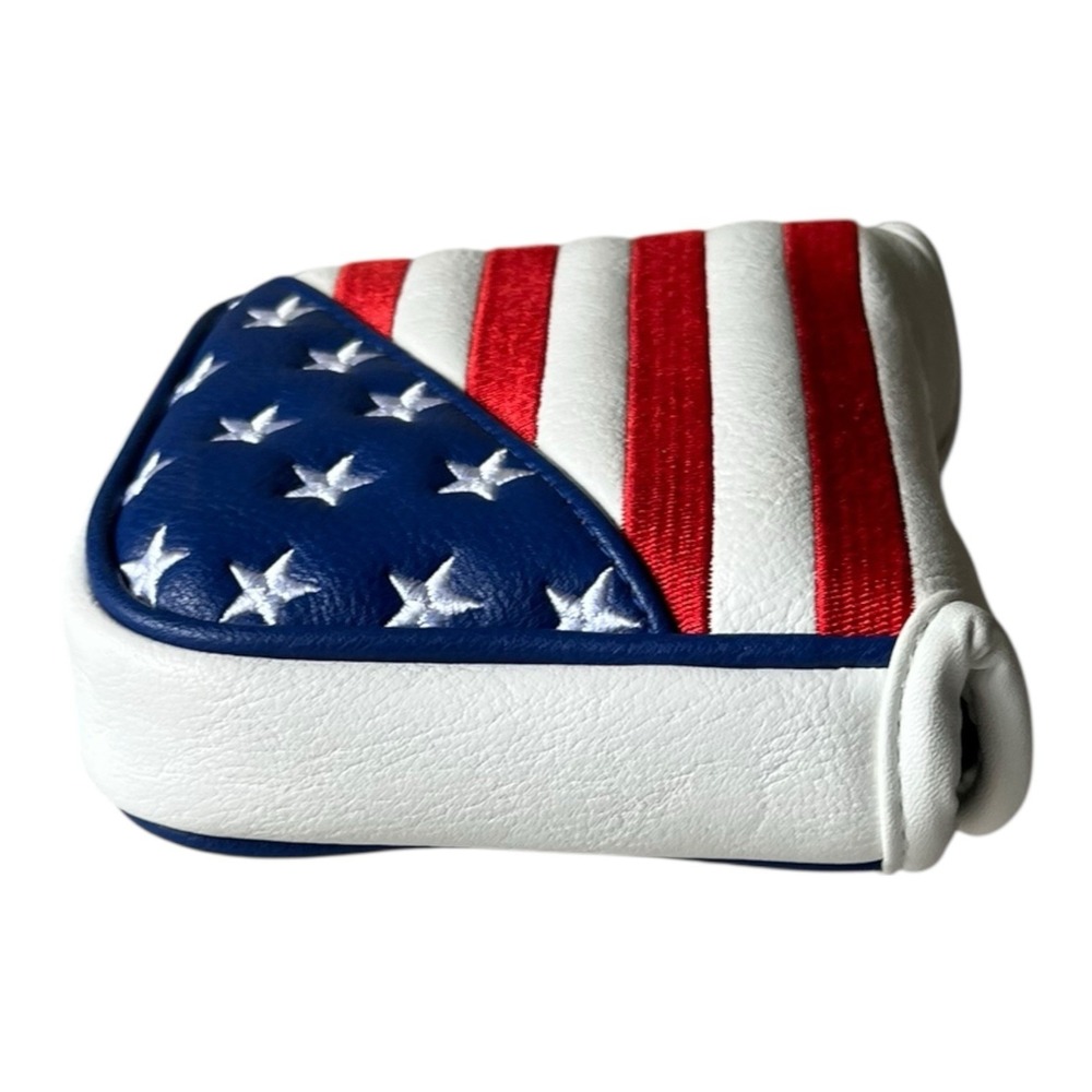 American Flag USA Mallet Putter Golf Club Head Cover Headcover Magnetic Golfing - Picture 6 of 10